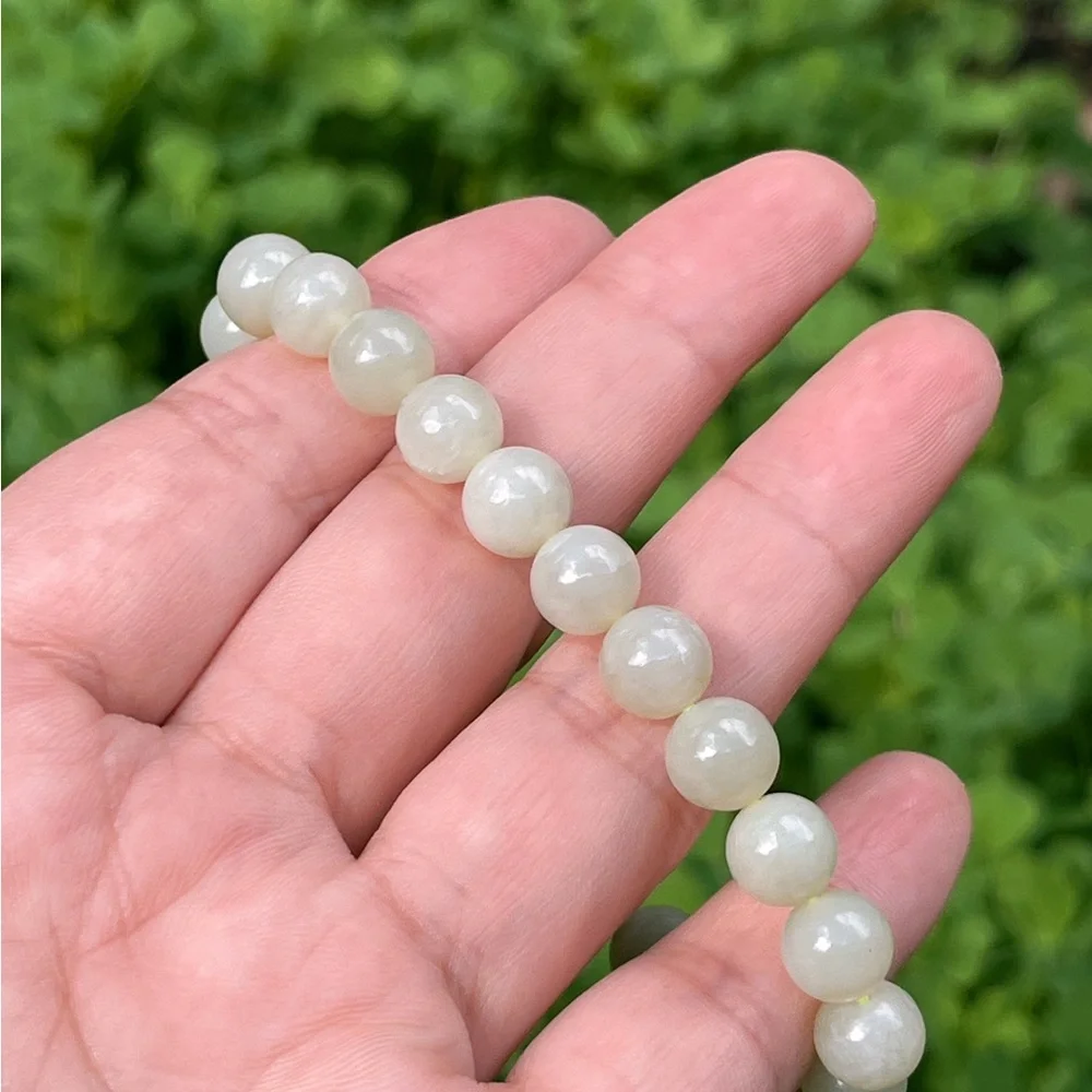 8mm stretchable jade bracelet‎